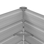 vidaXL Lit surélevé de jardin Marron 100x40x45 cm Acier galvanisé