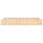 vidaXL Cadre de lit sans matelas bois massif 100x200 cm