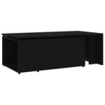 vidaXL Table basse Noir 150x50x35 cm Bois d'ingénierie