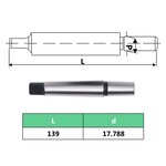 vidaXL Mandrin de perçage MT3-B18 avec plage de serrage de 16 mm