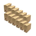 Pack and Move - Lot de 12 boites archives Taille XL - 54 x 36 x 28 cm - Caisse de stockage incluse