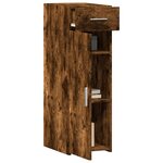 vidaXL Buffet chêne fumé 30x42 5x93 cm bois d'ingénierie