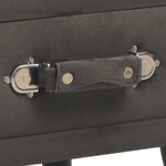 vidaXL Tables de chevet 2 Pièces Gris 40x35x40 cm Velours