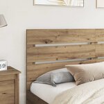 vidaXL Tête de lit Chêne artisanal 160 cm Bois d'ingénierie