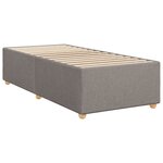 vidaXL Sommier à lattes de lit avec matelas Taupe 90x190 cm Tissu
