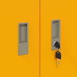 vidaXL Armoire de rangement Jaune moutarde 60 x 40 x 70 cm Acier