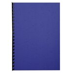 Paquet de 100 couvertures bleues grain cuir pour reliure a4 exacompta