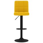 vidaXL Tabourets de bar lot de 2 jaune moutarde velours