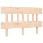 vidaXL Cadre de lit sans matelas 140x200 cm bois massif