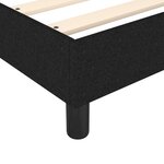vidaXL Sommier à lattes de lit avec matelas Noir 90x200 cm Tissu