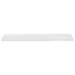 vidaXL Étagère murale flottante 2Pièces Blanc brillant 120x23 5x3 8cm MDF