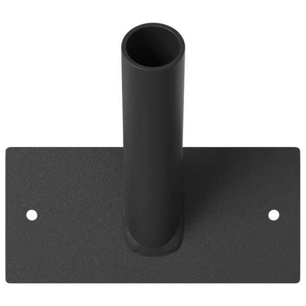 Support de drapeau vidaXL pour 1 drapeau mural en acier noir