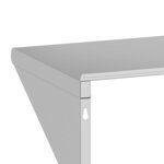 vidaXL Étagère murale 75x45x31 cm argenté acier inoxydable