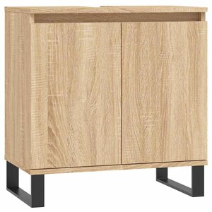 vidaXL Armoire de bain chêne sonoma 58x33x60 cm bois d'ingénierie