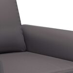 vidaXL Fauteuil Gris 60 cm Similicuir