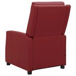 vidaXL Fauteuil de massage Rouge bordeaux Similicuir