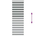 vidaXL Store zèbre gris foncé largeur du tissu 80 9 cm polyester