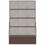 vidaXL Cache-pot de jardin Marron 105 x 30 x 170 cm Métal
