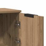 vidaXL Buffets 2 Pièces chêne artisanal 30x30x70 cm bois d'ingénierie