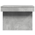 vidaXL Table basse gris béton 100x55x40 cm bois d'ingénierie