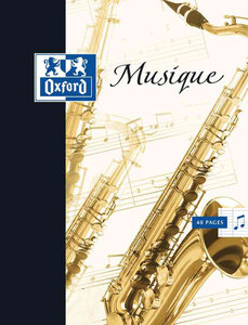Cahier de musique 24 x 32 cm portée / séyès 48 p 90g OXFORD
