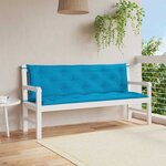 vidaXL Coussin de banc de jardin bleu clair tissu oxford
