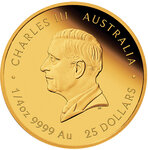Monnaie FIRST GOLD RUSH 175 Anniversaire 1/4 Oz Or 25$ Australia 2026 (PRÉCOMMANDE)