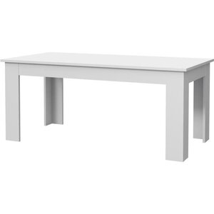 PILVI Table a manger - Blanc - L 180 x I90 x H 75 cm