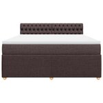 vidaXL Sommier à lattes de lit avec matelas Marron foncé 180x200 cm