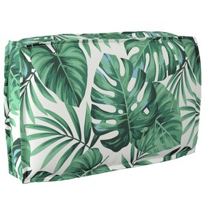 vidaXL Coussin pour dossier de palette Floral Motif de feuille