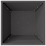 vidaXL Cache-pot de jardin 5 Pièces Noir 40 x 40 x 15 cm