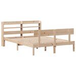 vidaXL Cadre de lit sans matelas 120x190 cm bois de pin massif