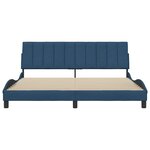 vidaXL Cadre de lit sans matelas bleu 180x200 cm tissu