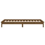 vidaXL Cadre de lit à LED sans matelas 90x190 cm bois massif