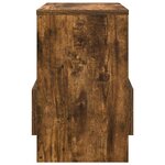 vidaXL Étagère à magazines Chêne fumé 35 x 30 x 45 cm