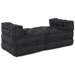 vidaXL Canapé modulaire 4 Pièces Anthracite 70 x 70 x 56 cm tissu