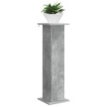 vidaXL Support de Plante 2 Pièces Gris béton 30 5 x 30 x 100 5 cm