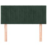 vidaXL Tête de lit Vert foncé 90x5x78/88 cm Velours