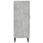 vidaXL Buffet Gris béton 69 5x34x90 cm Bois d'ingénierie