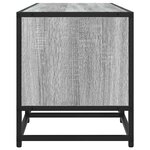 vidaXL Meuble TV sonoma gris 210x35x41 cm bois d'ingénierie