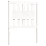 vidaXL Cadre de lit sans matelas blanc bois de pin massif