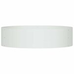 vidaXL Anneau de jardinière Blanc 80 x 80 x 20 cm Acier laminé à froid