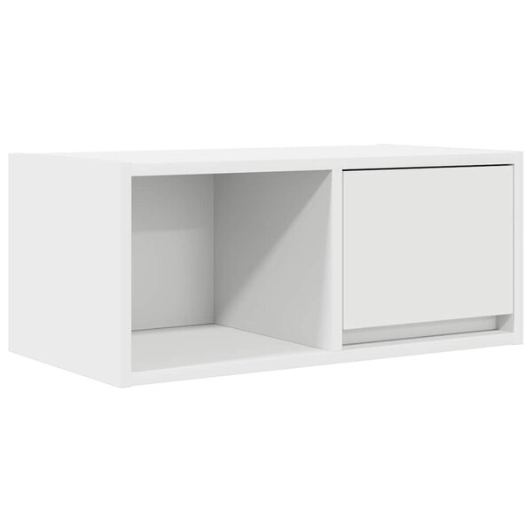 vidaXL Meuble TV blanc 60x31x25 5 cm bois d'ingénierie