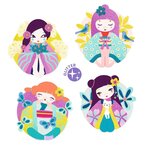 Djeco DJ09523 - Tableau paillettes et strass Onnanoko