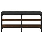 vidaXL Banc à chaussures chêne marron 102x32x47 cm bois d'ingénierie