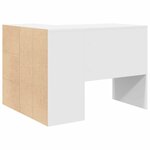 vidaXL Bureau d'angle avec tiroir Blanc 102 x 88 x 75 cm