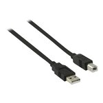 NEDIS USB 2.0 Cable - A Male - B Male - 1.0 m - Noir