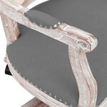 vidaXL Chaise pivotante de bureau Gris foncé Tissu