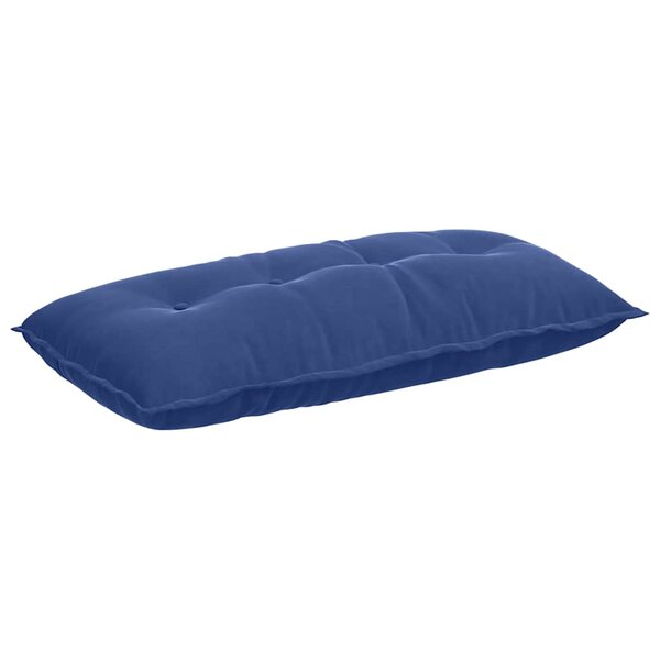 vidaXL Coussin de Dos Bleu police 100 x 50 cm Tissu en velours côtelé