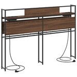 vidaXL Tête de lit de rangement Chêne marron 120 cm Bois d'ingénierie
